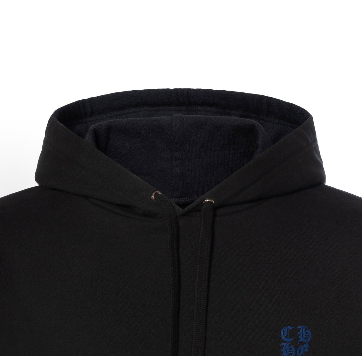 Chrome Hearts Vertical Logo Hoodie ‘Black/Blue’