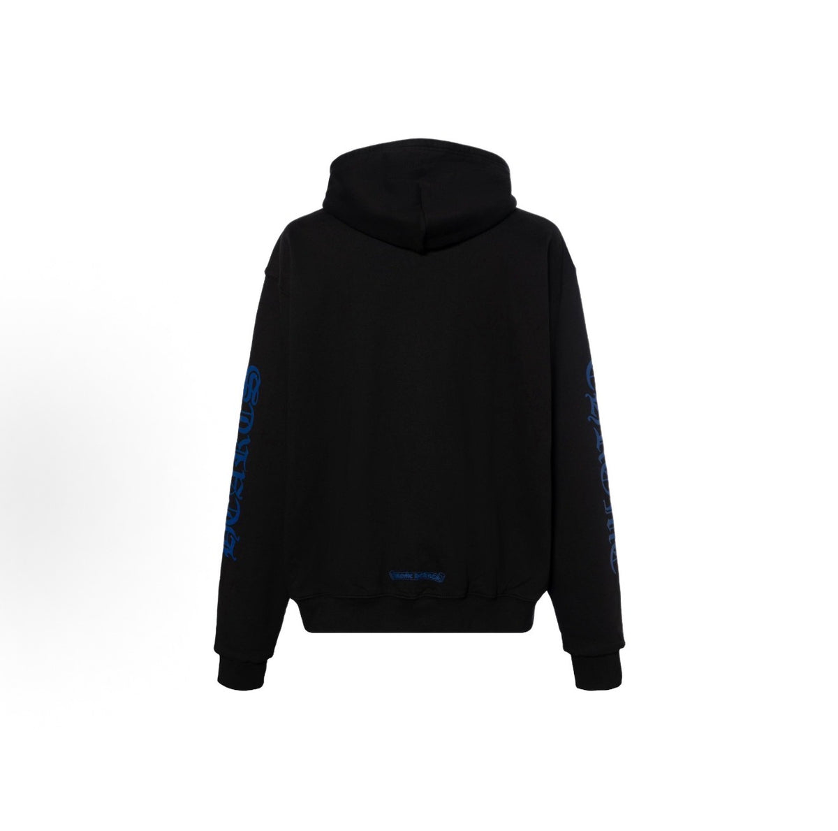 Chrome Hearts Script Logo Zip-Up Black Blue Hoodie
