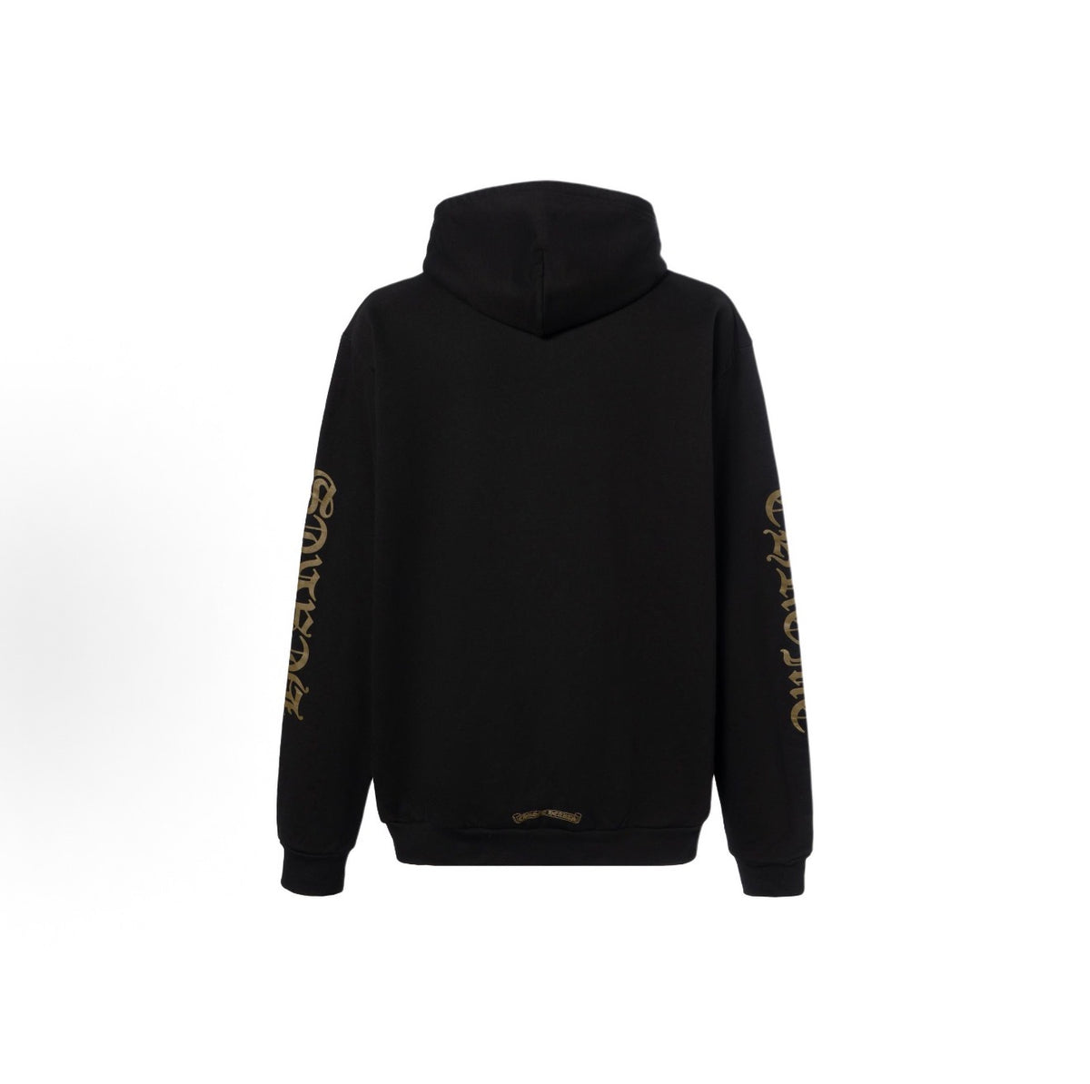 Chrome Hearts Vertical Logo Zip Up Hoodie Black Brown