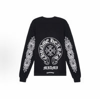 Chrome Hearts Miami Exclusive Vertical Logo Long Sleeve T-Shirt