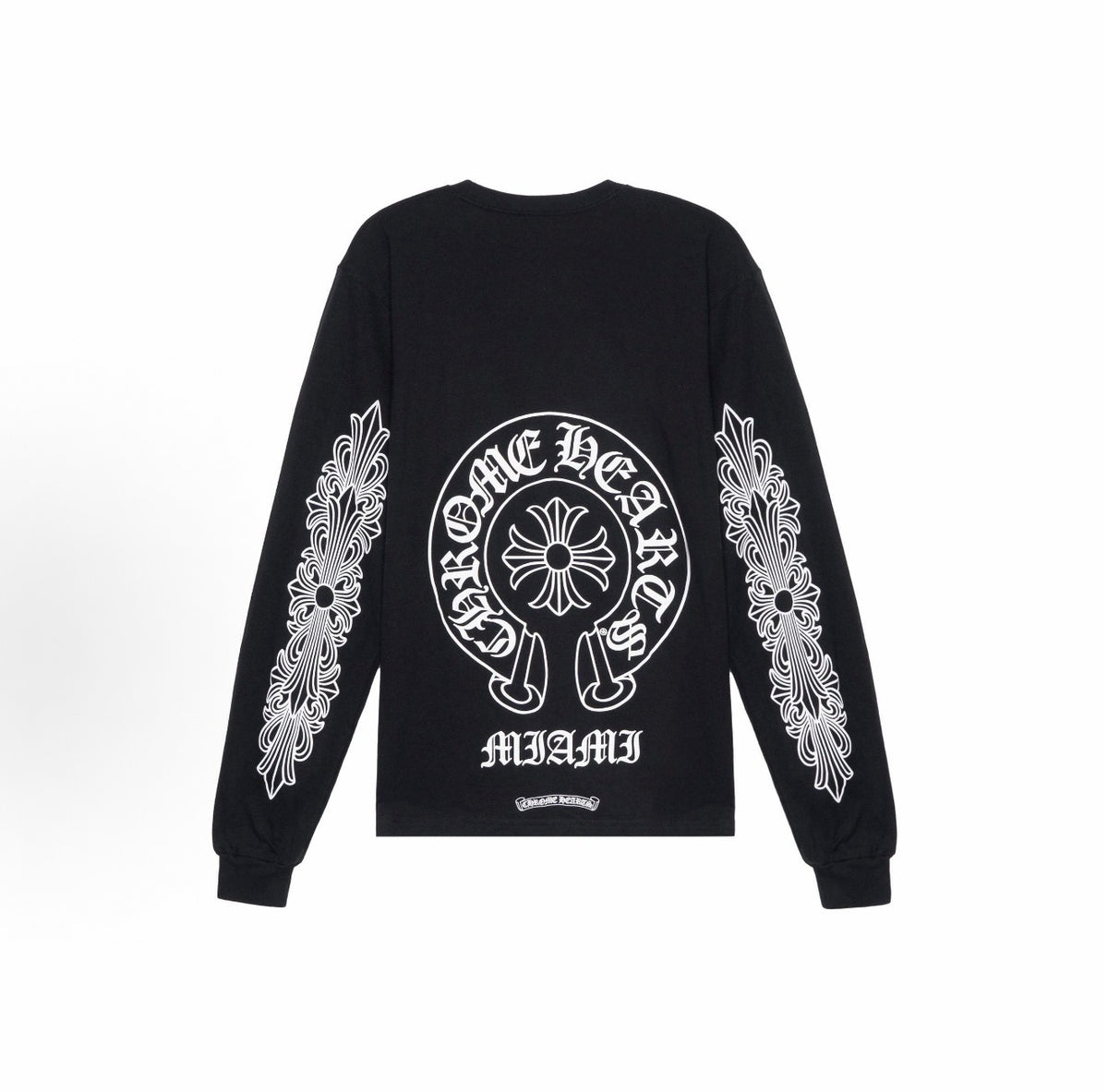 Chrome Hearts Miami Exclusive Vertical Logo Long Sleeve T-Shirt