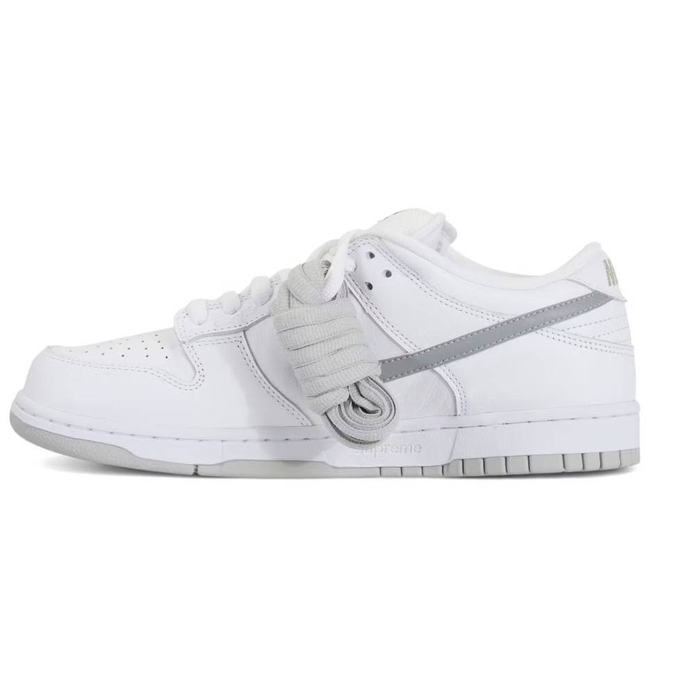 Nike SB Dunk Low ‘Supreme 94 White Metallic Silver’