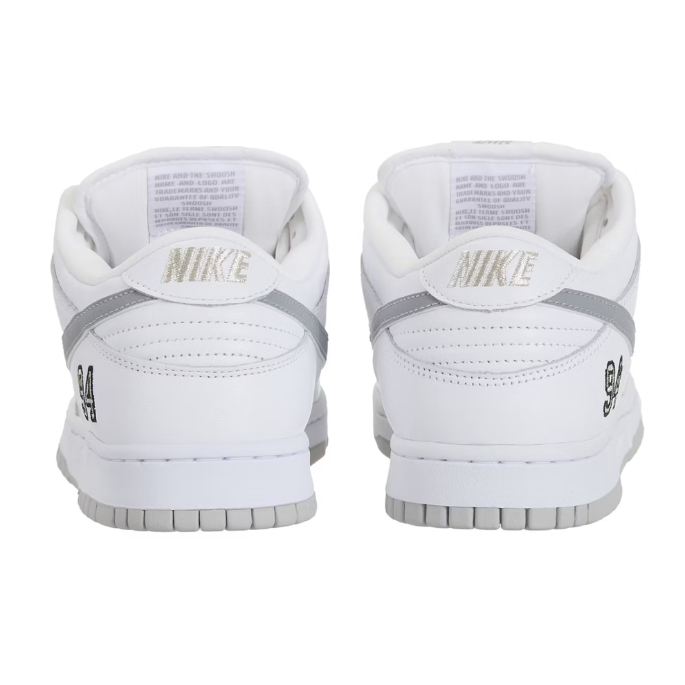 Nike SB Dunk Low ‘Supreme 94 White Metallic Silver’