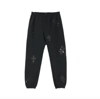 Chrome Hearts Cross Patch Sweatpants "Black"