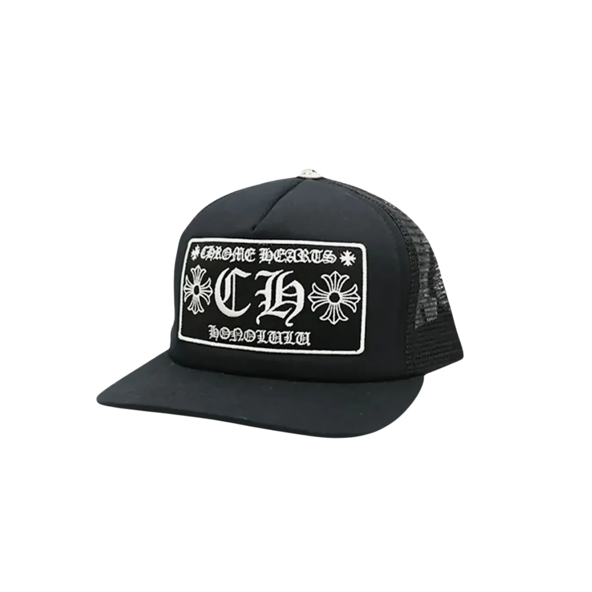 Chrome Hearts Honolulu Exclusive CH Trucker Hat ‘Black/Black‘