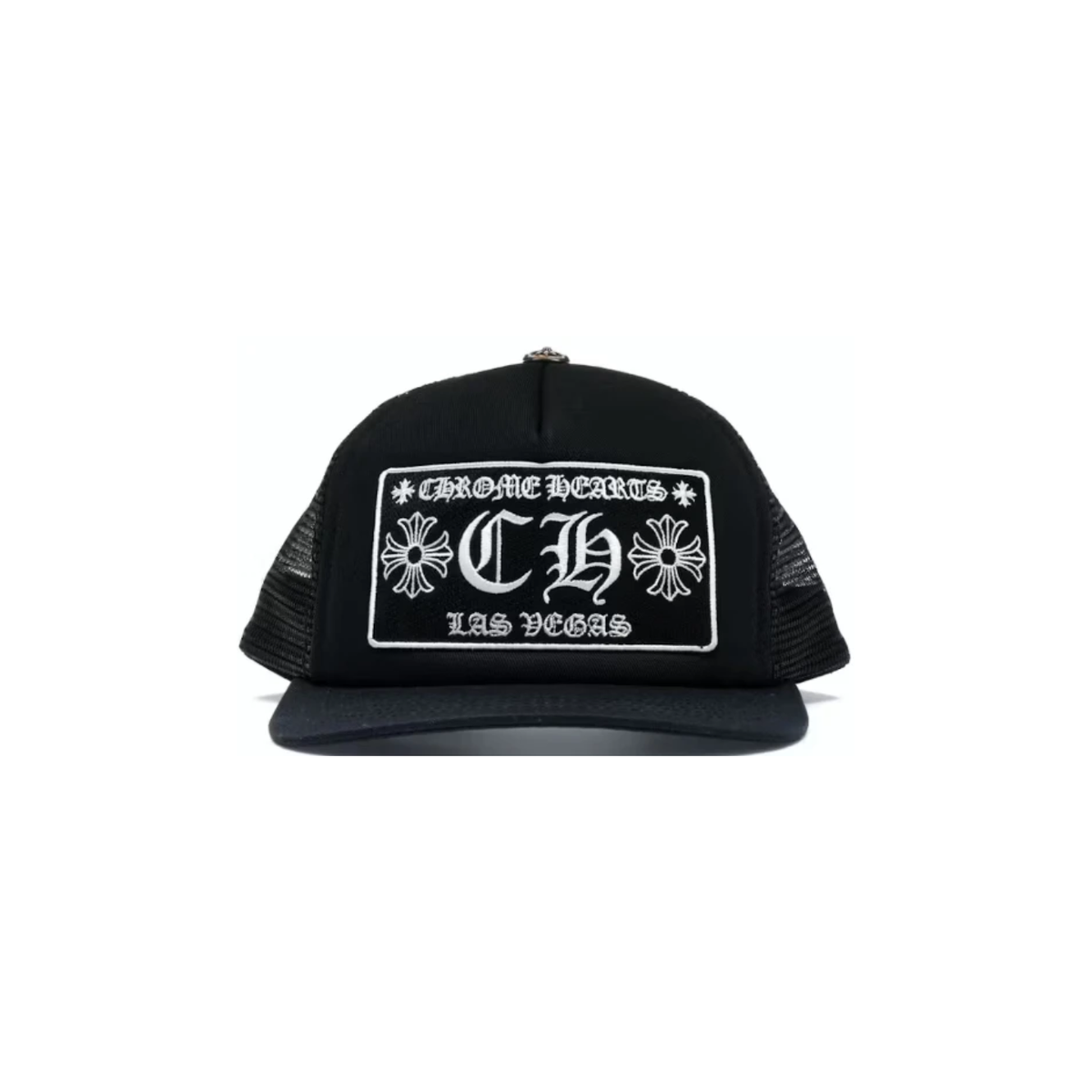 Chrome Hearts CH Las Vegas Trucker Hat Black/Black