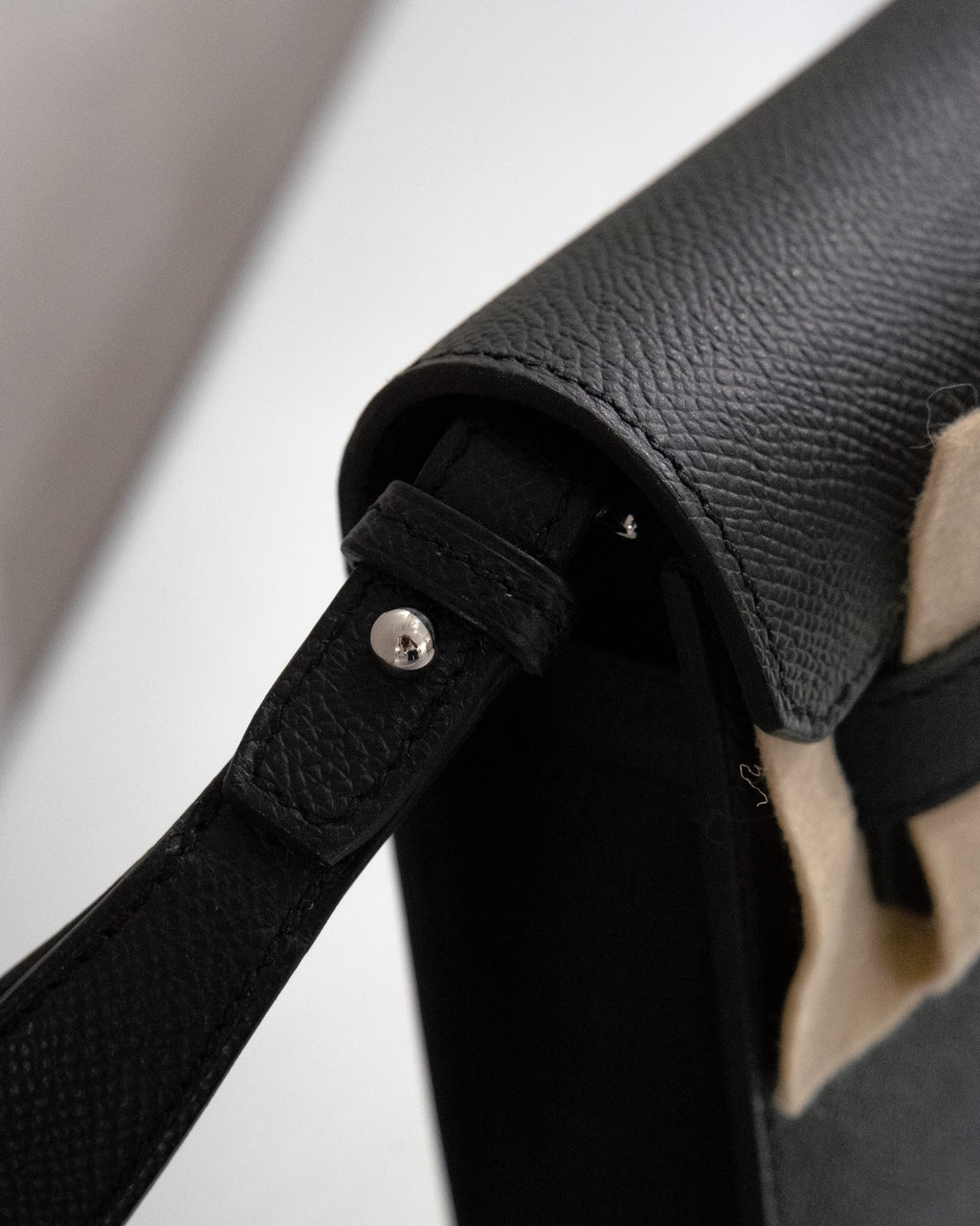 Hermes Kelly Dépêches leather clutch bag - Black