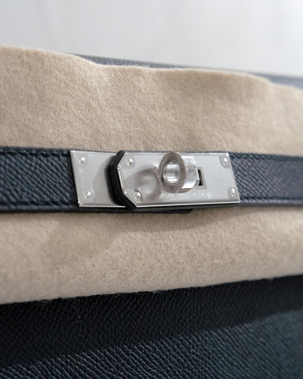 Hermes Kelly Dépêches leather clutch bag - Black