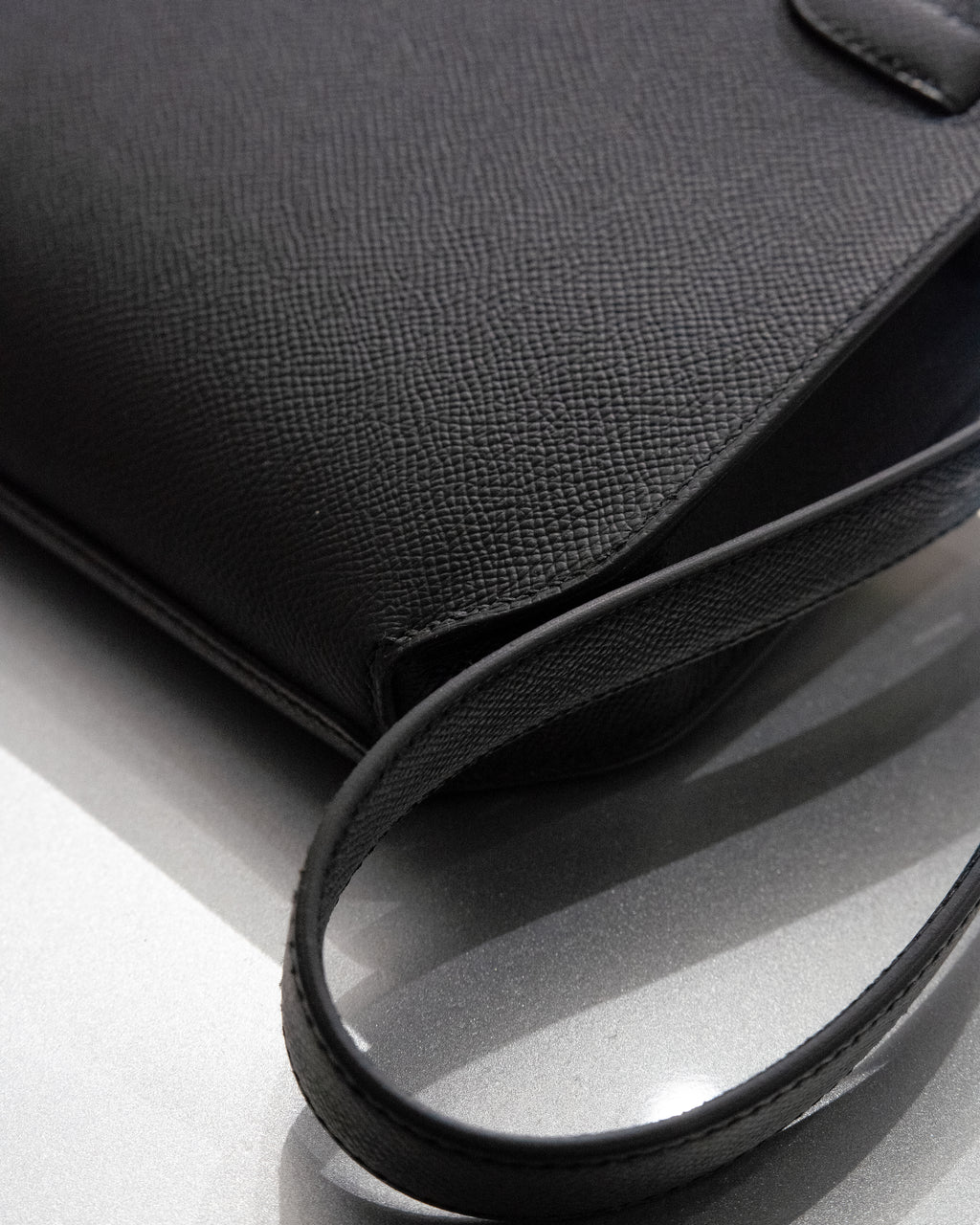 Hermes Kelly Dépêches leather clutch bag - Black