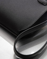 Hermes Kelly Dépêches leather clutch bag - Black
