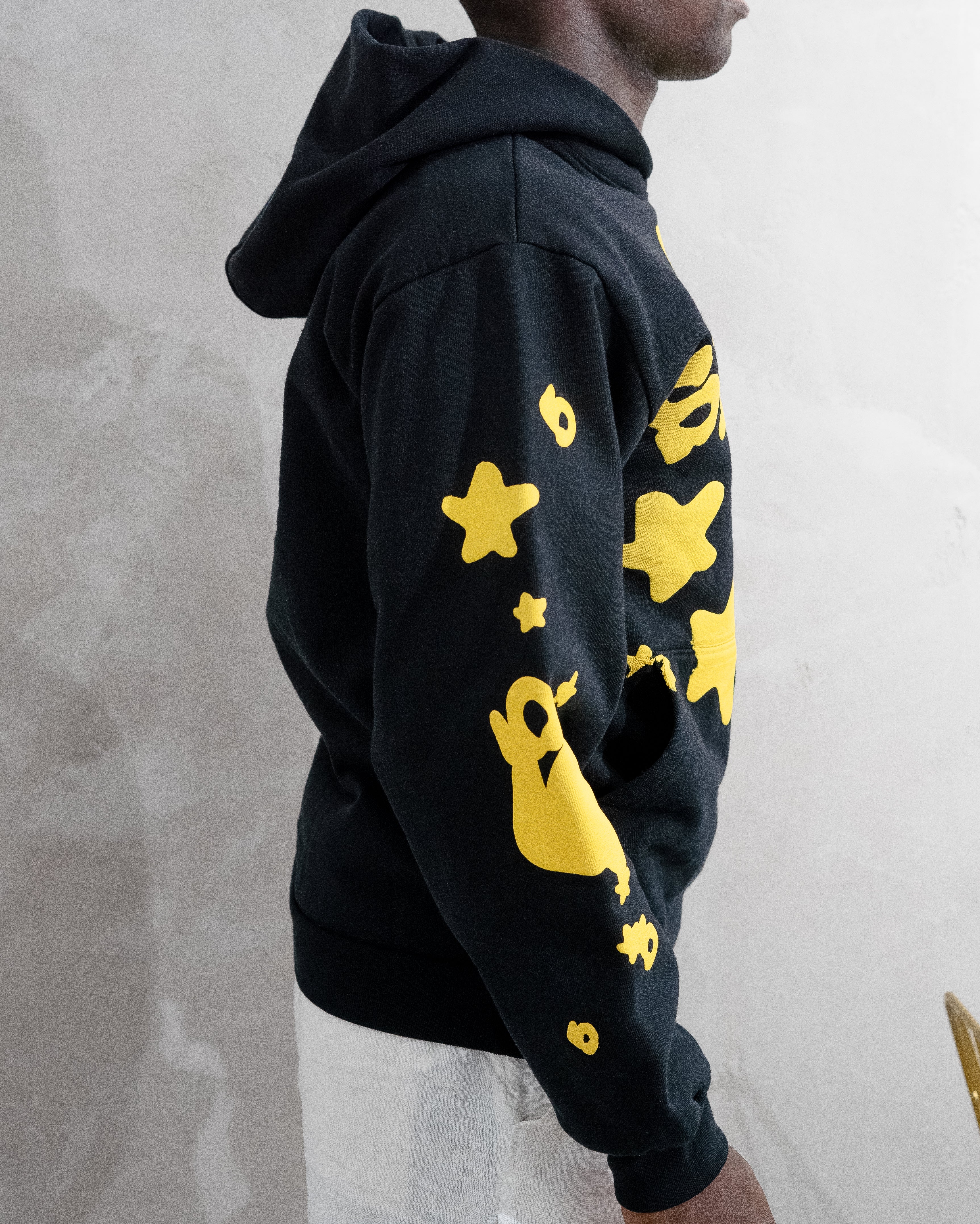 Sp5der Beluga Hoodie 'Onyx/Yellow'