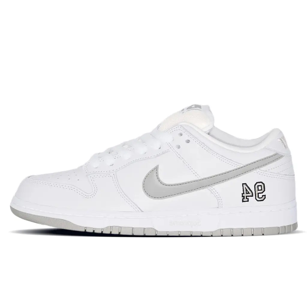 Nike SB Dunk Low ‘Supreme 94 White Metallic Silver’